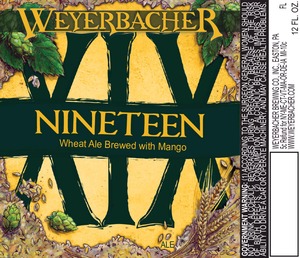 Weyerbacher Xix May 2014