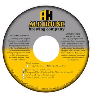 Ale House Brewing Company May 2014