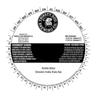 Thirsty Dog Brewing Co Ankle Biter May 2014