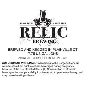 Relic Brewing Abbygail Farmhouse