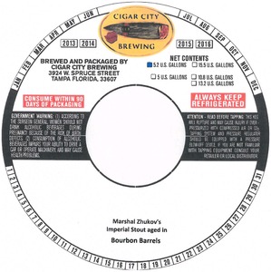 Cigar City Brewing Marshal Zhukov's May 2014