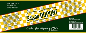 Saison Dupont Cuvee Dry Hopping 2014 May 2014