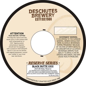 Deschutes Brewery Black Butte Xxvi May 2014