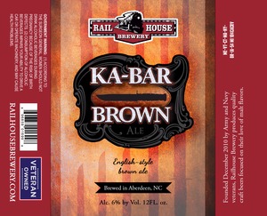 Railhouse Brewery Ka-bar Brown May 2014