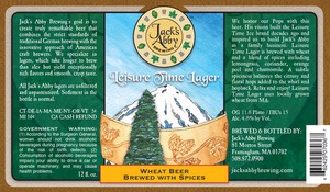 Jack's Abby Brewing Leisure Time May 2014