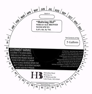 Horseshoe Bend Brewing Co Howling Hef May 2014