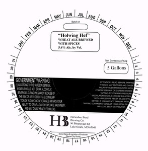 Horseshoe Bend Brewing Co Howling Hef