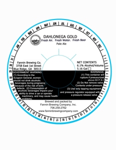 Fannin Brewing Company Dahlonega Gold