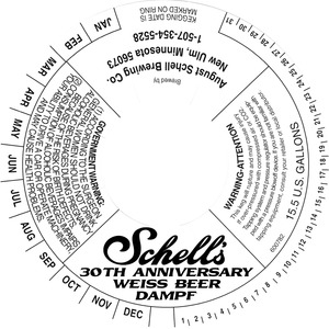 Schell's 30th Anniversary Weiss Beer Dampf