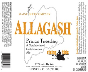 Allagash Brewing Company Prince Tuesday May 2014