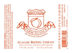 Allagash Brewing Company Farm To Face