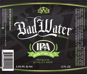 Bad Water Brewing IPA May 2014