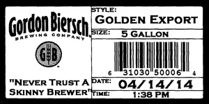 Gordon Biersch Brewing Company Golden Export