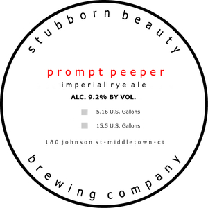 Stubborn Beauty Brewing Company Prompt Peeper