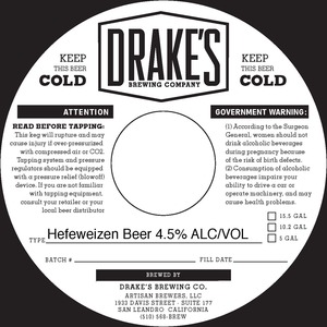 Drake's Hefeweizen May 2014