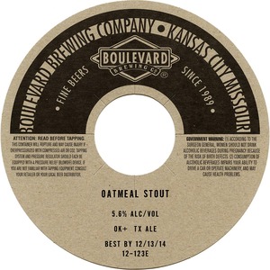 Boulevard Oatmeal Stout