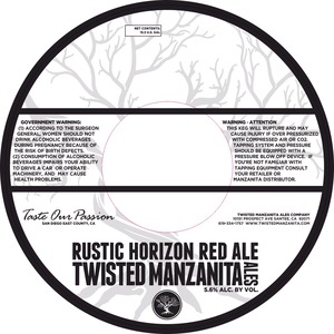Twisted Manzanita Ales Company Rustic Horizon