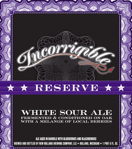 New Holland Brewing Company Incorrigible Reserve May 2014