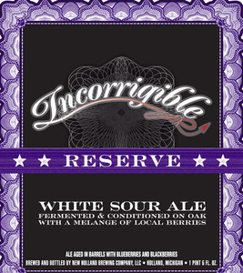 New Holland Brewing Company Incorrigible Reserve