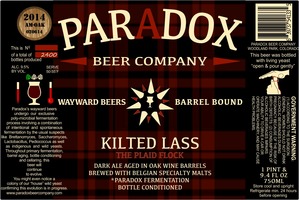 Paradox Beer Company Inc Kilted Lass