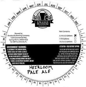Orange Blossom Brewing Company Heirloom Pale Ale