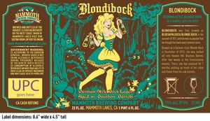 Mammoth Brewing Company Blondi Bock May 2014