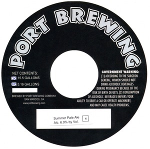 Port Brewing Company Summer Pale Ale