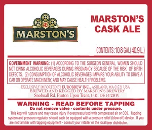 Marston's Cask May 2014