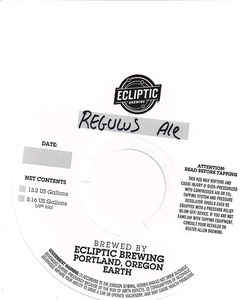 Regulus Ale May 2014