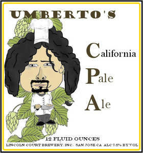 Umberto's California Pale May 2014