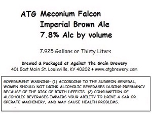 Against The Grain Brewery Atg Meconium Falcon May 2014