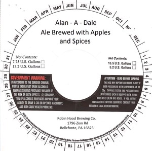 Robin Hood Brewing Co. Alan-a-dale