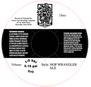 Peace Tree Brewing Company Hop Wrangler May 2014