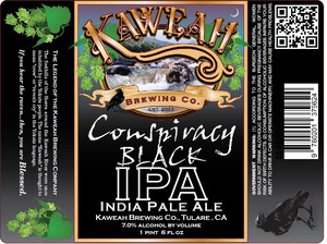 Kaweah Brewing Co. Conspiracy Black IPA May 2014