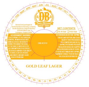 Devils Backbone Brewing Company Gold Leaf