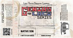 Lost Rhino Brewing Company Genuis Loci June 2014