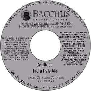 Bacchus Cyclhops India Pale Ale May 2014