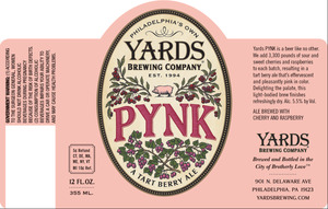 Yards Brewing Company Pynk May 2014