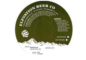 Elevation Beer Co Wild Flowers