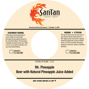 Santan Brewing Company Mr. Pineapple