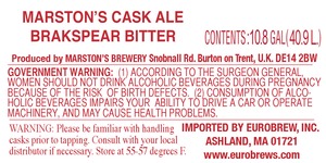 Marston's Brakspear Bitter May 2014