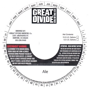 Great Divide Brewing Company Ale