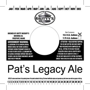 Gritty Mcduff's Brewing Co Pat's Legacy