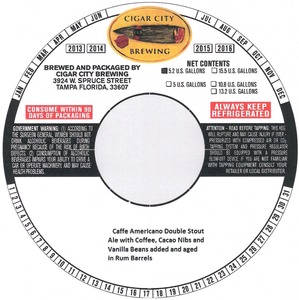 Cigar City Brewing Caffe Americano May 2014