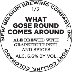 New Belgium Brewing Company What Gose Round Comes Around