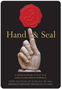 Brooklyn Brewery Hand & Seal