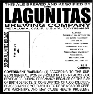 The Lagunitas Brewing Company Fusion 24 June 2014