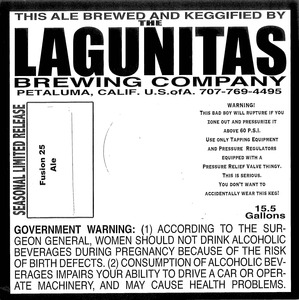 The Lagunitas Brewing Company Fusion 25