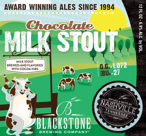 Blackstone Brewing Company Chocolate Milk Stout