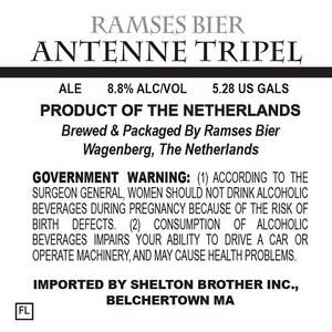 Ramses Bier Antenne Tripel June 2014